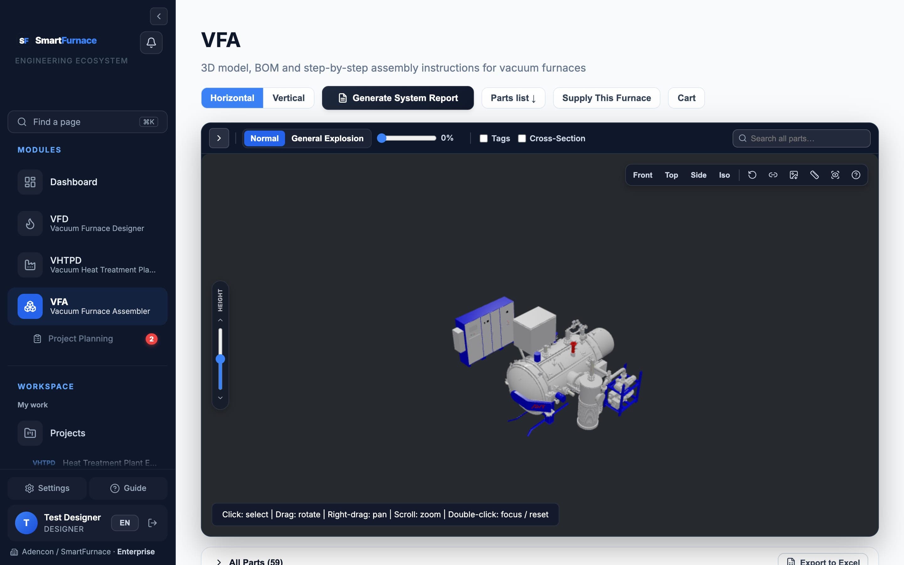 VFA 3D viewer